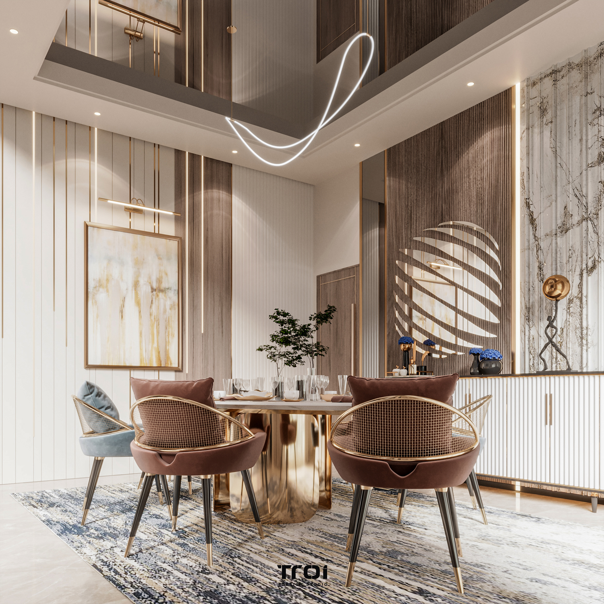 接待厅设计丨阿联酋丨Troi Design Studio-14