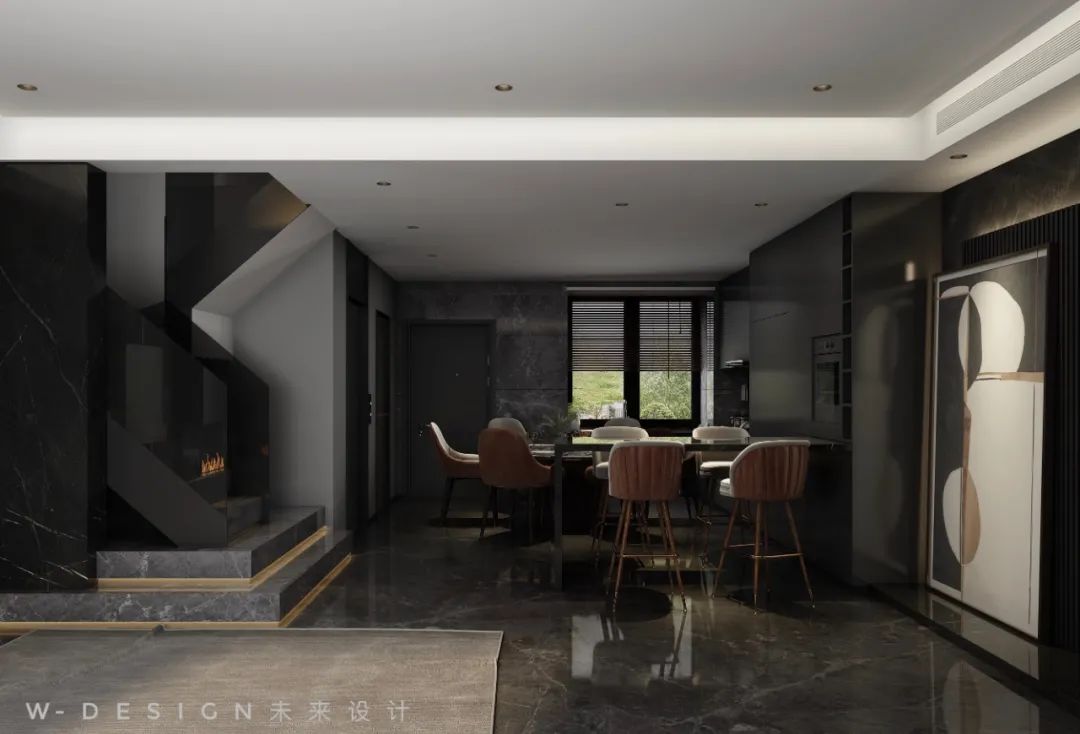 龙岩未来设计 | 现代高级黑灰家居空间-25