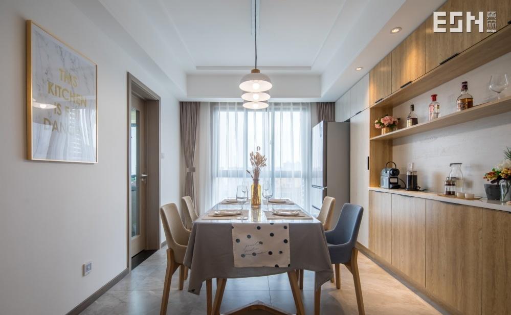 西安融侨城 110㎡北欧风旧房改造,自然舒适家居空间-2