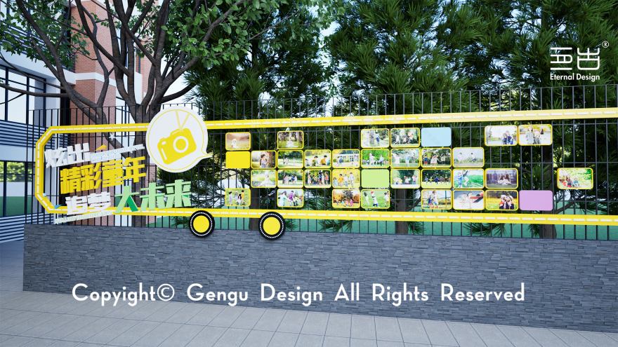 医院附属幼儿园户外长廊设计丨亘古设计-11