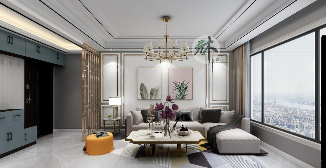 
90㎡两居室，现代简约轻奢 -0