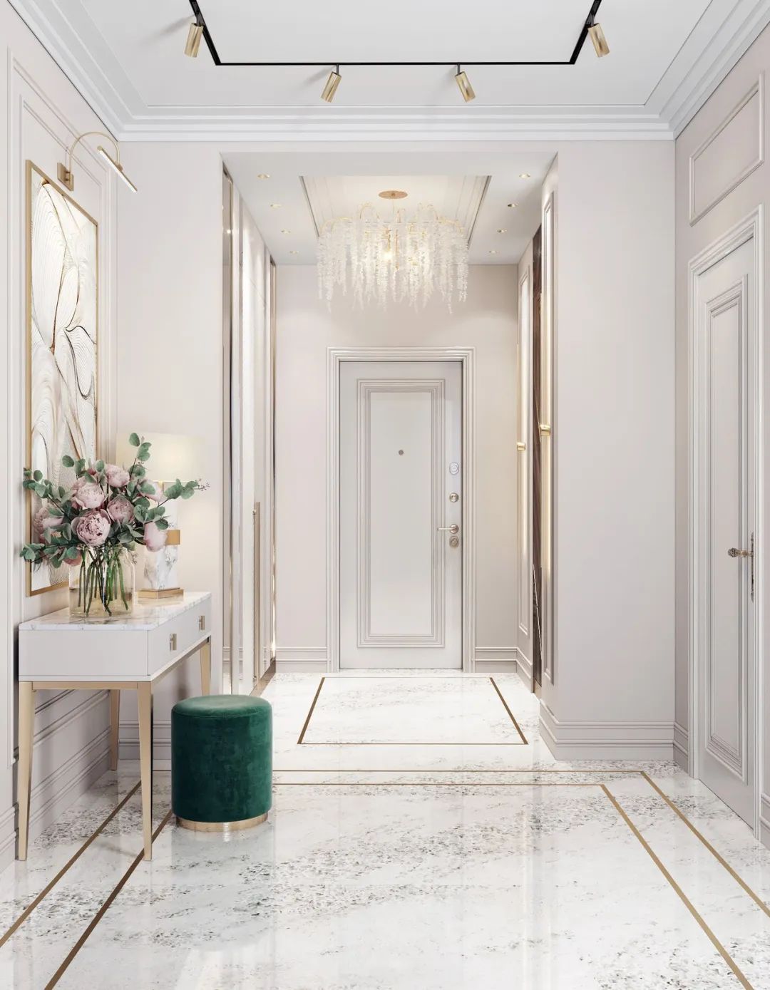 现代轻奢风的居住空间-10