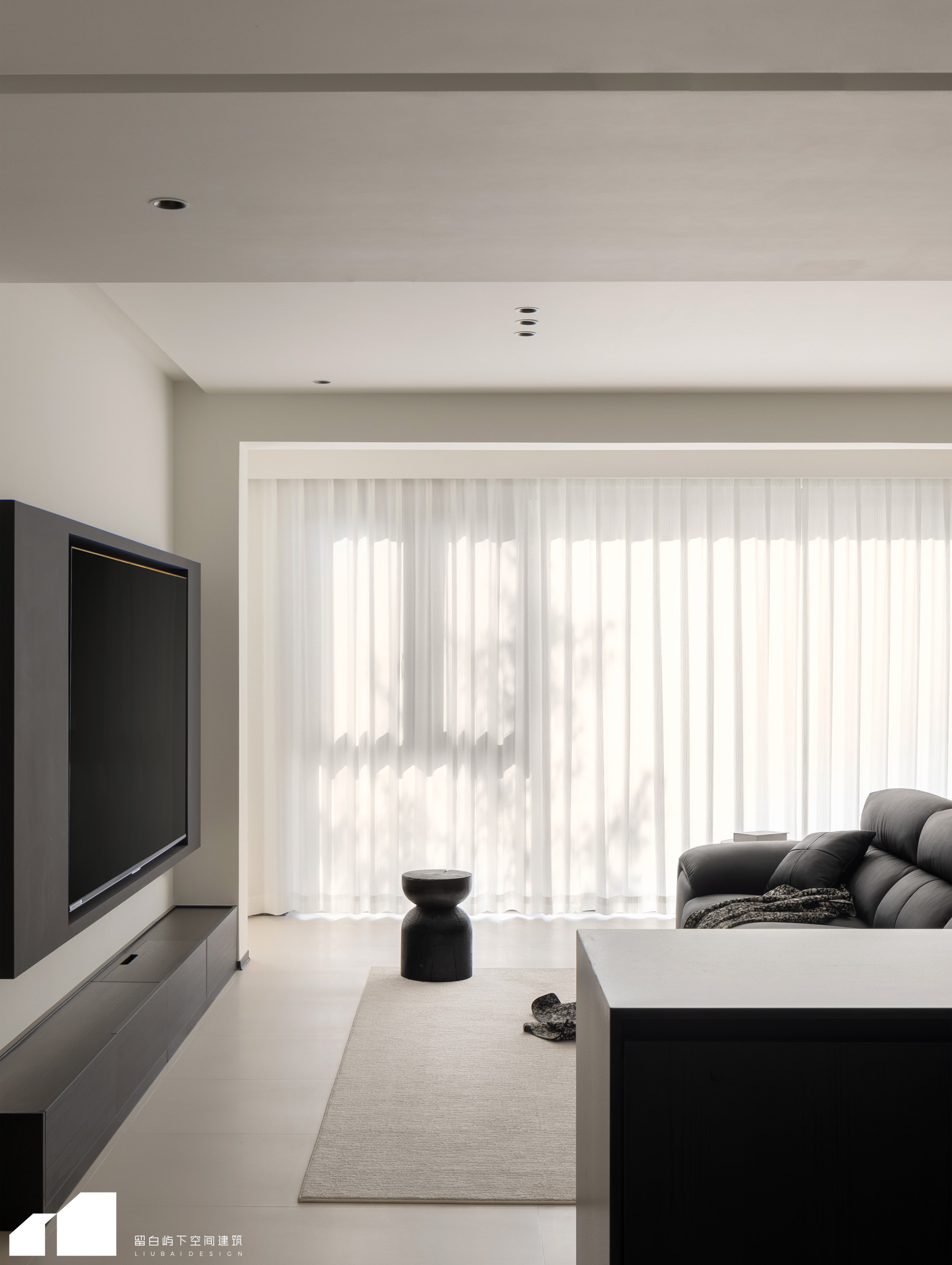 山而，干净纯粹的极简之家，流动的空间艺术丨留白屿下空间建筑-7