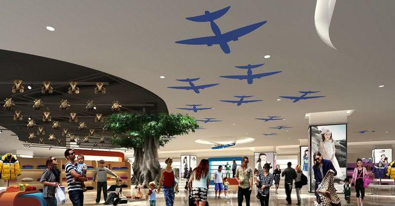 湖南湘潭天虹购物中心航空旅游主题设计-32