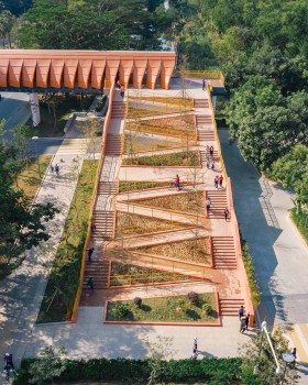长安实验小学校园人行天桥丨中国东莞丨筑道建筑设计工作室