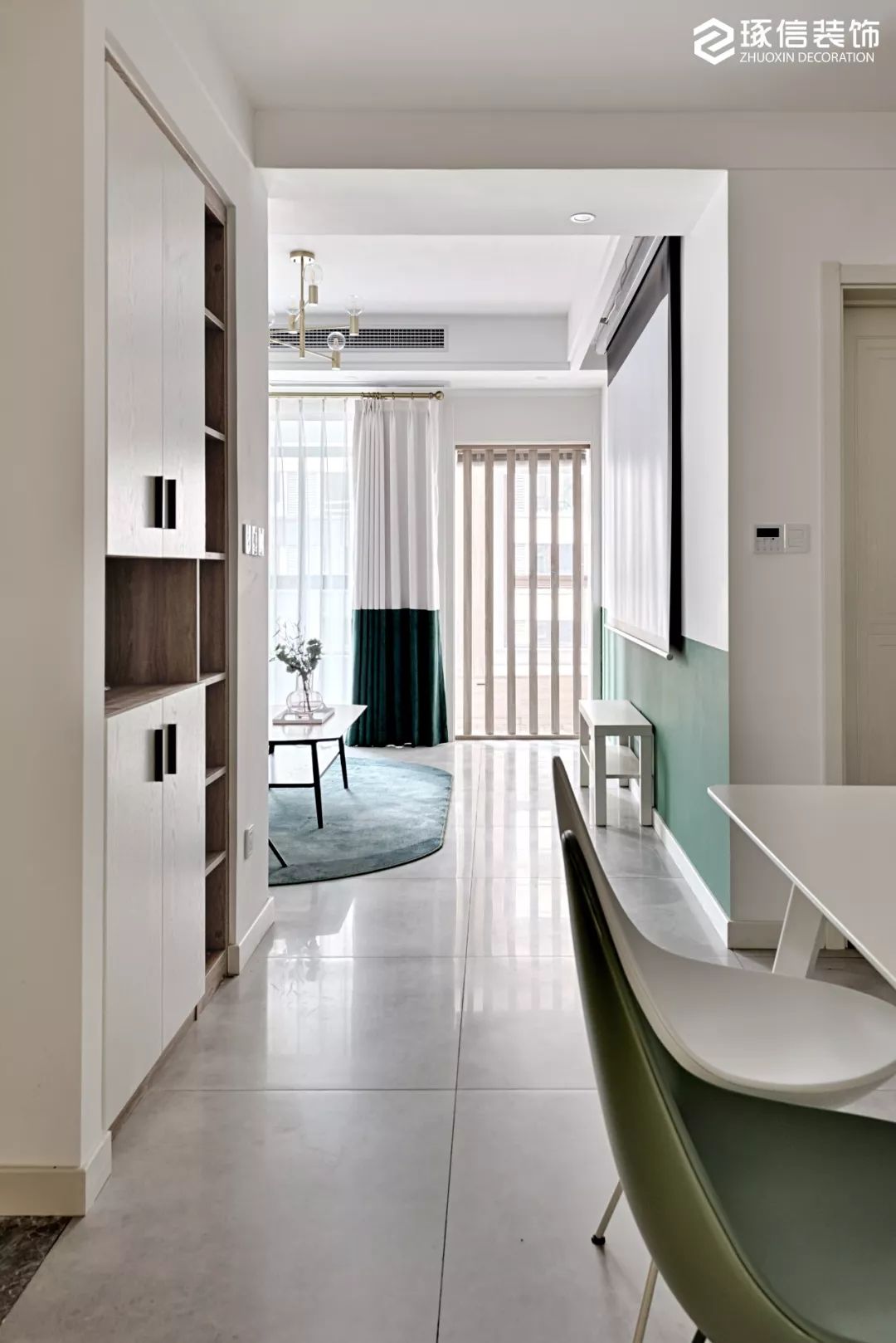 绿地海外滩四期 | 单面采光下的北欧风之家-47