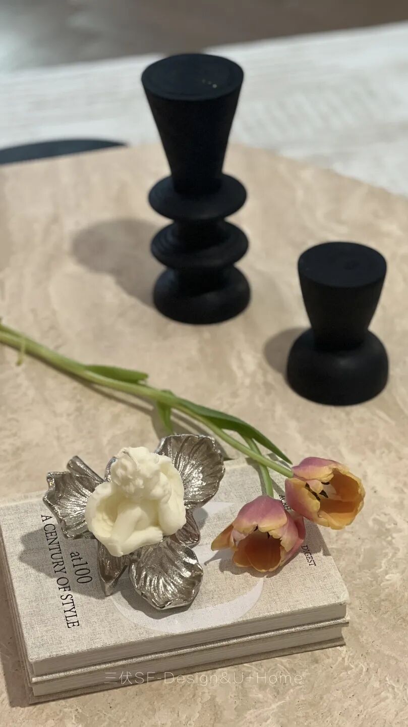 三伏新作丨460㎡现代法式，浪漫要夹杂在生活里-14