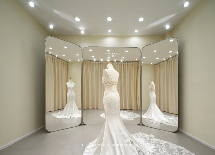 白月婚纱试衣空间设计丨中国南京丨L.A.B DESIGN(澜本)-51