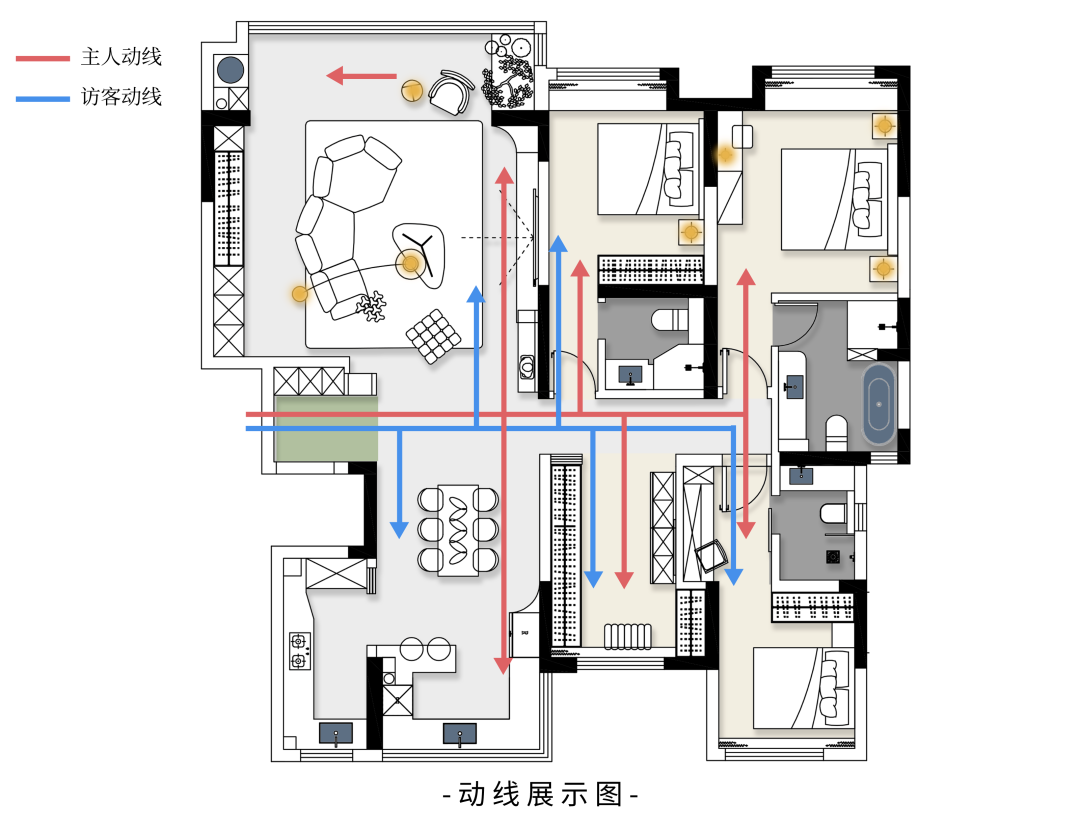 曲江大城157㎡现代简约风家居丨西安异构设计-13