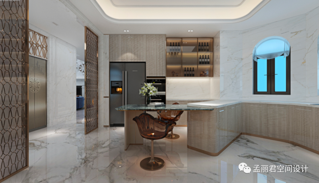 艺术新古典,翡翠世家尊贵府邸设计丨孟丽君空间设计-31