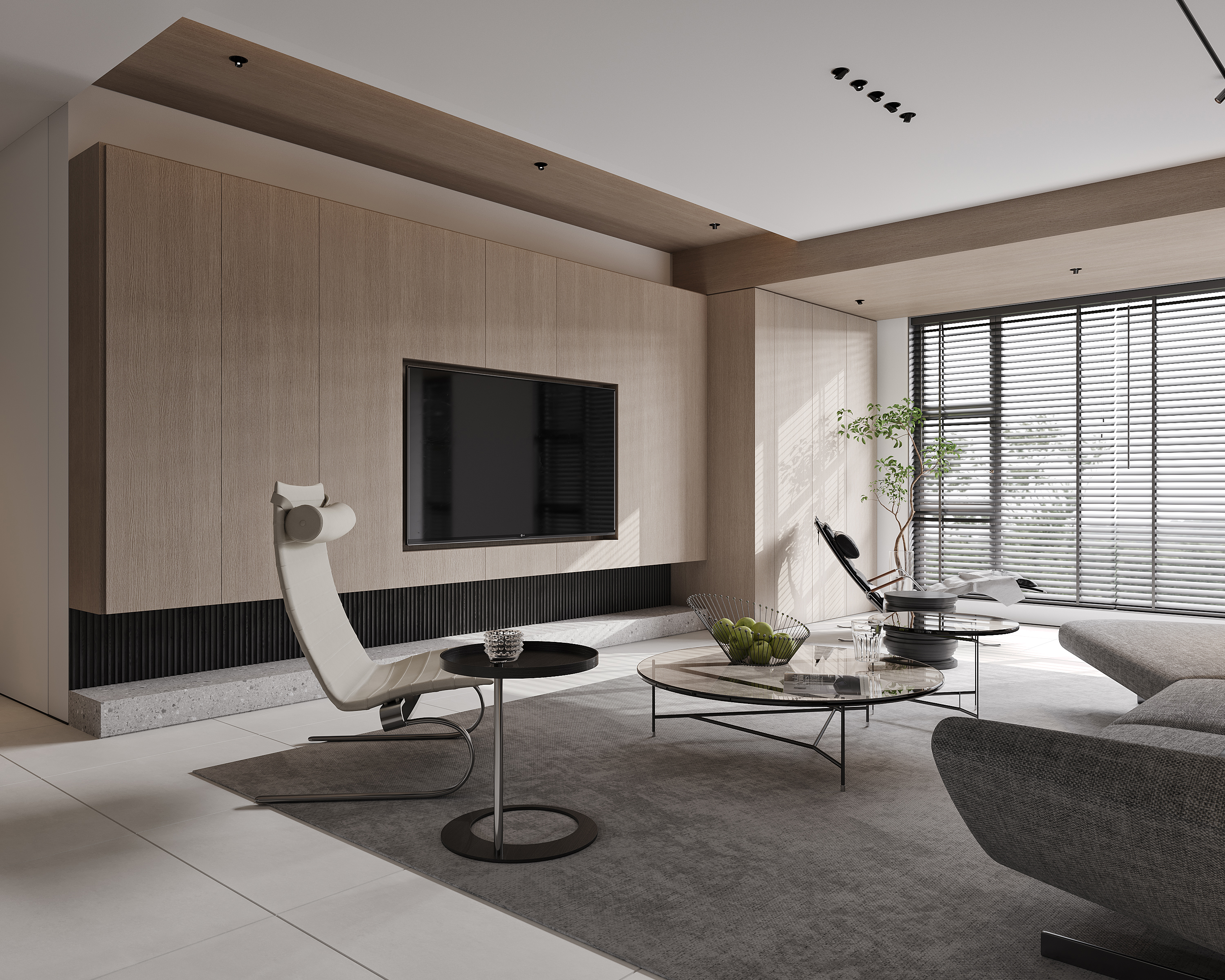 现代简约客餐厅厨房设计丨中国南京丨Merck 默克视觉设计-5