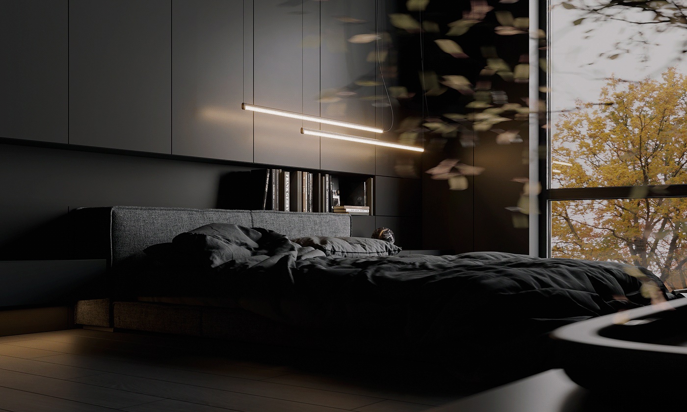 高级黑色系公寓设计 简而不单的魅力！-16