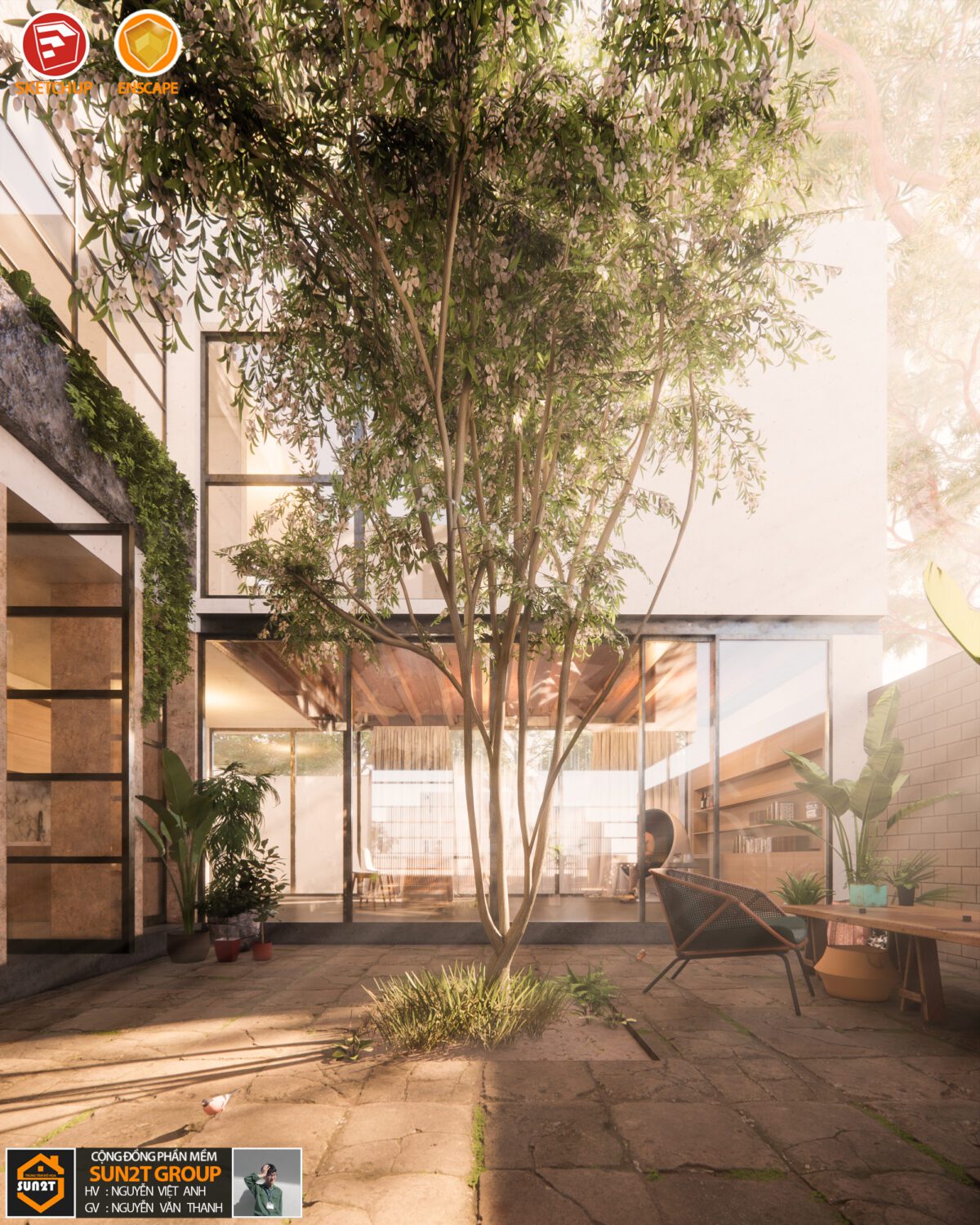 SketchUp 房屋外部模型丨Nguyen Viet Anh-3