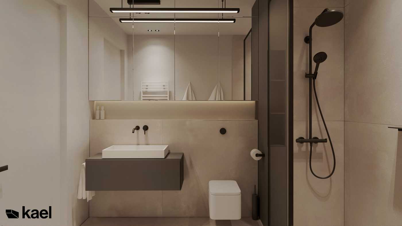 Проект 3к квартиры 90 м2 с вариантами планировки студии - Фото интерьеров-94