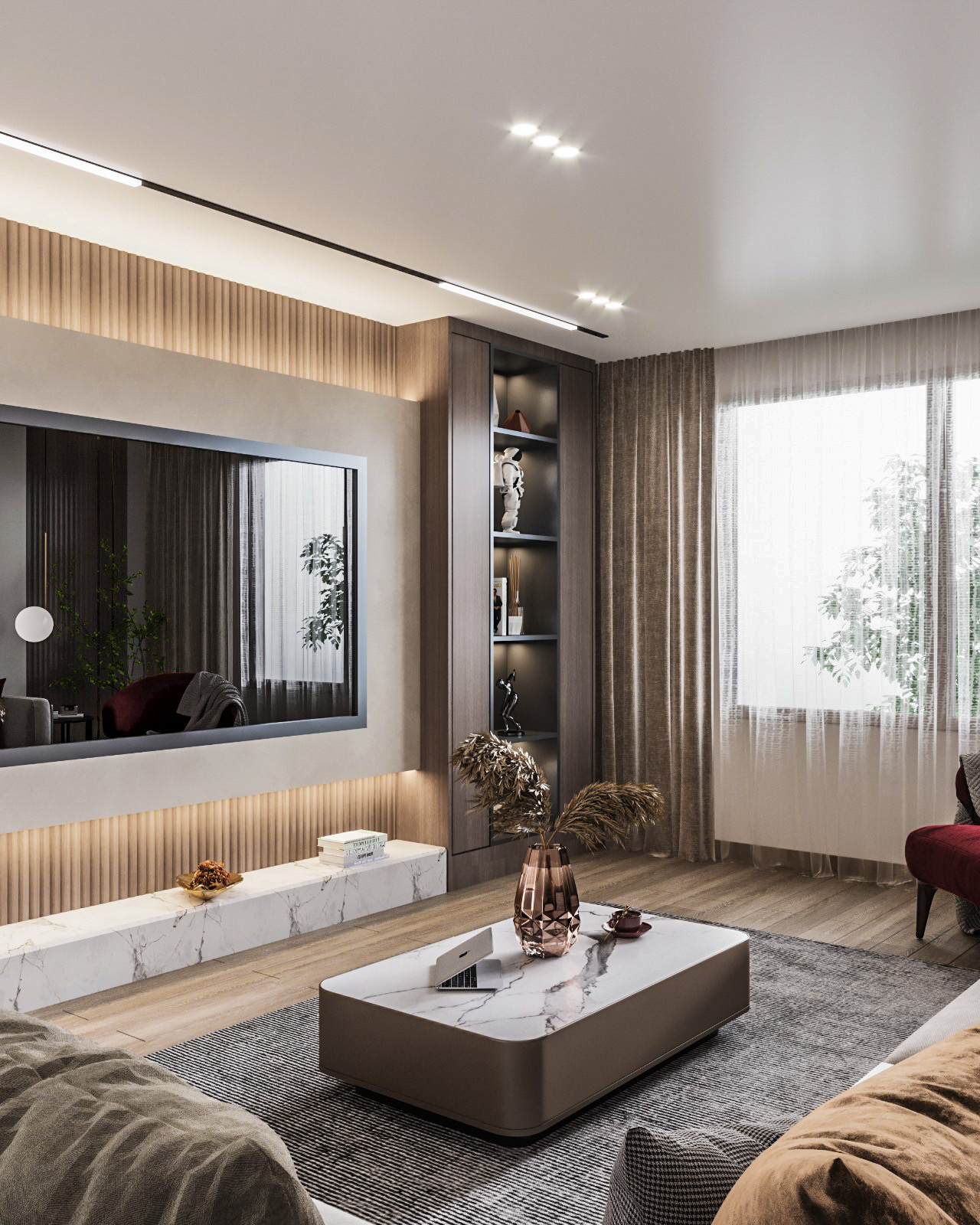 Living area & coffee corner-2