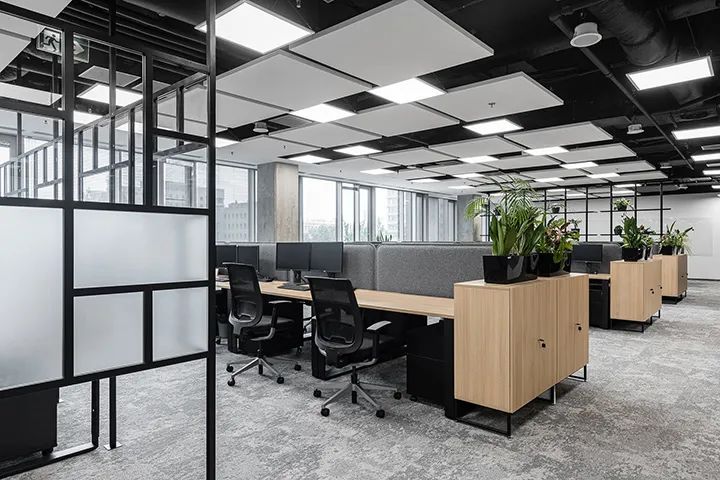 1400㎡制造公司总部办公空间,优雅精致灰的工业风设计-20