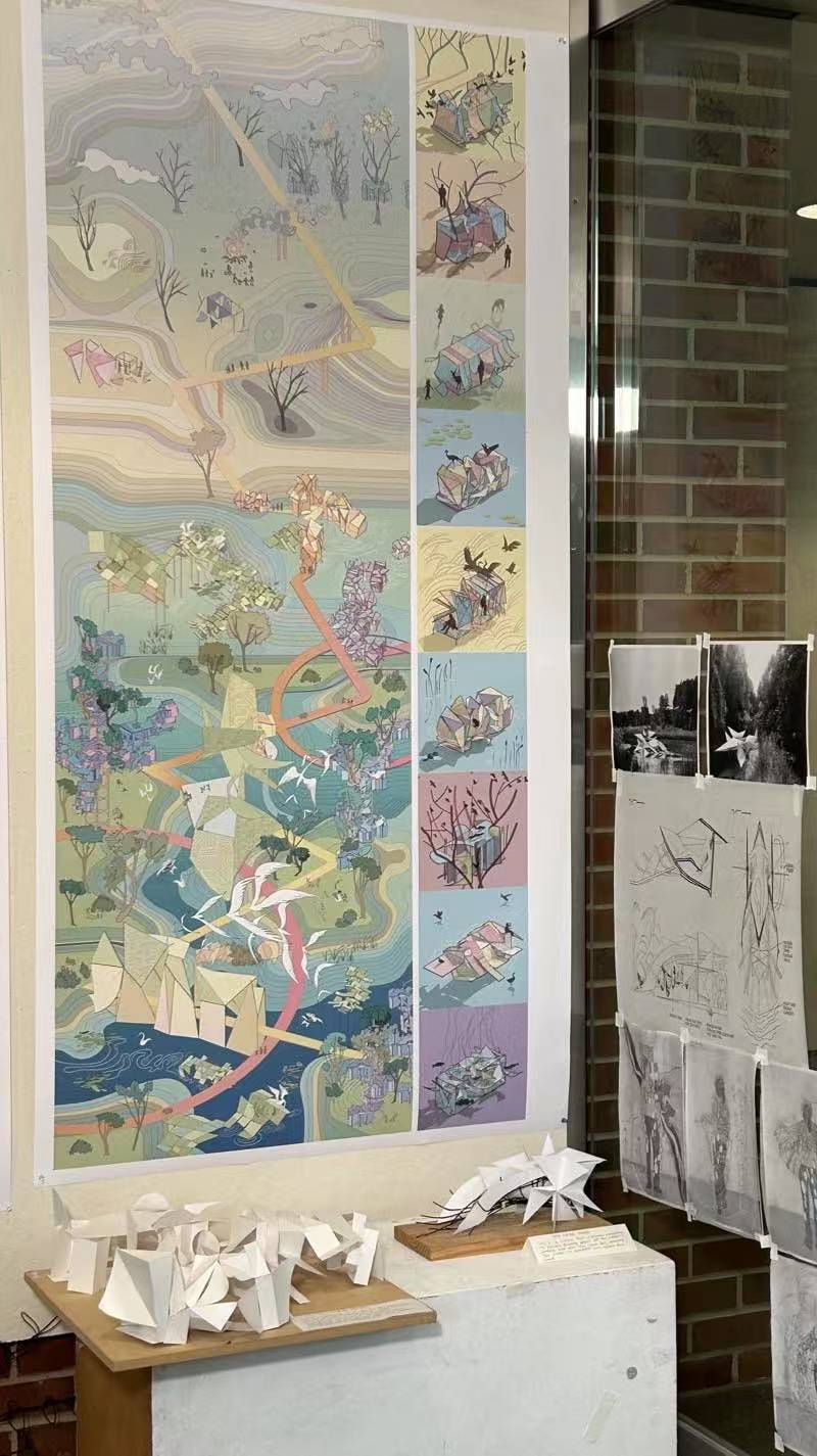 UIUC建筑大一惊艳课设！“几何动词+动态响应”打造共生建筑装置！-140