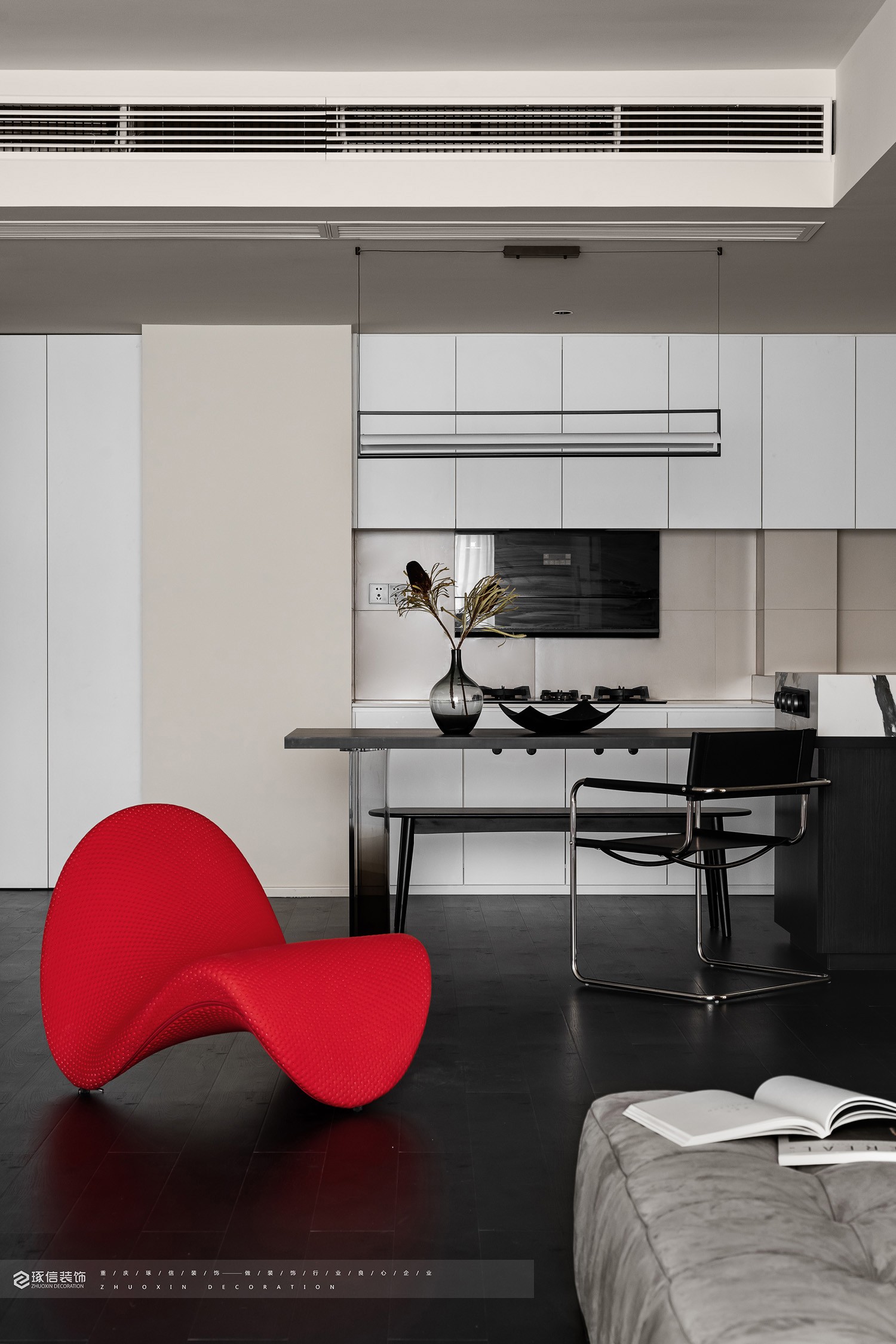 87 平经典红黑现代家丨中国平顶山丨琢信装饰-20