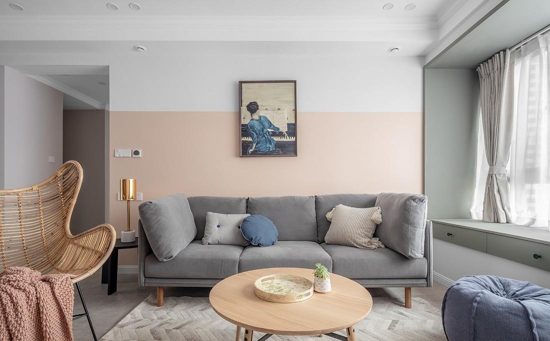 喜屋设计|| 红 | 套二空间魔法变身,定制幸福绿意生活-5