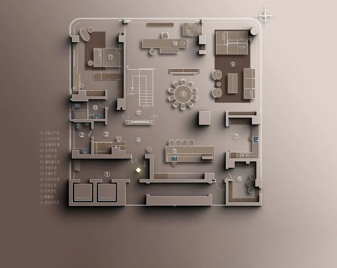 宓｜情绪与氛围和谐的住宅空间设计-18