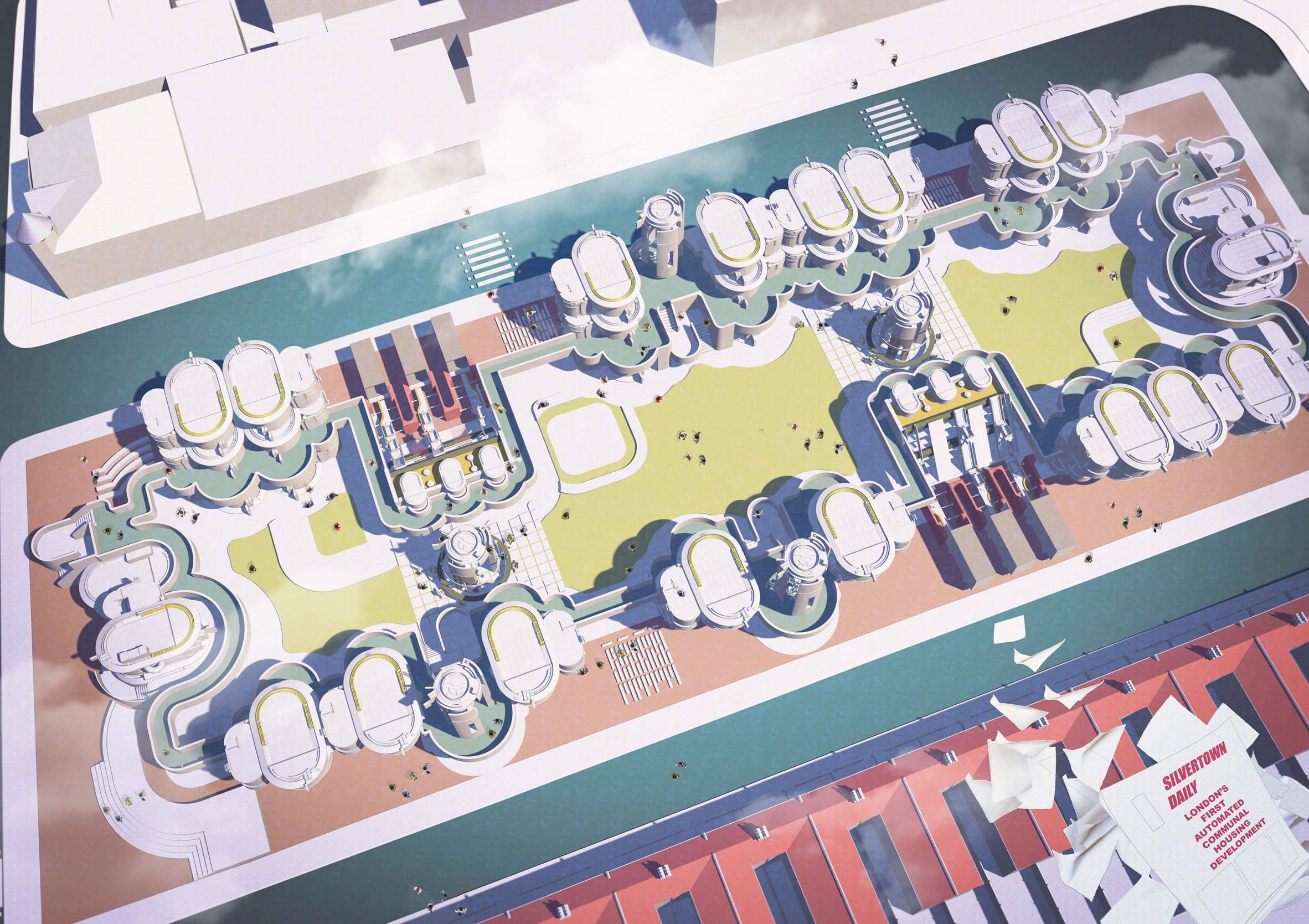 Grace Quah's Bartlett graduation project is a feminist film featuring homes that perform domestic chores-7