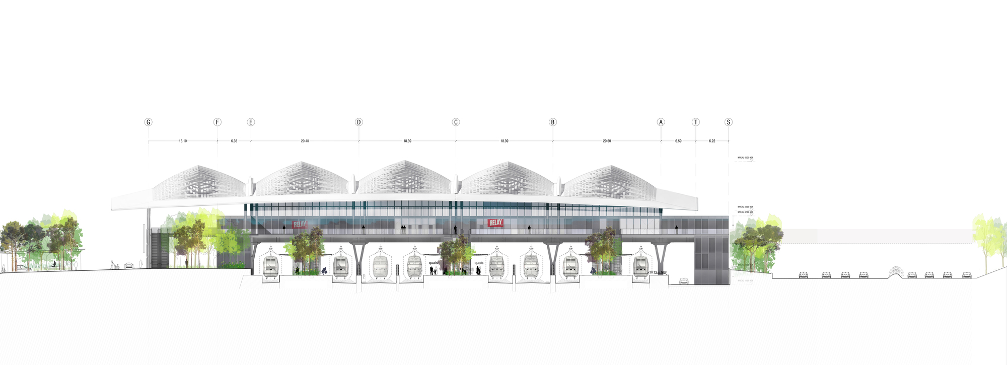 Montpellier 车站 | 光影艺术的极致呈现-36
