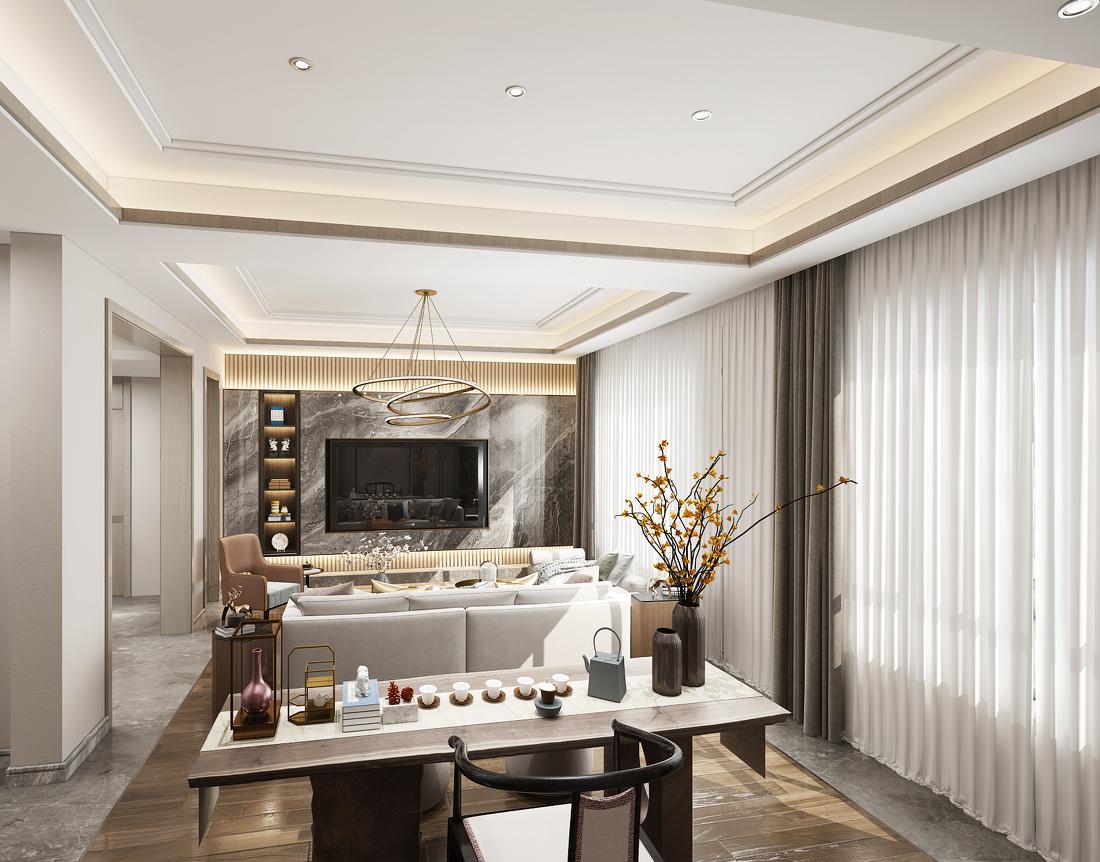 现代中式铜雀台地下室-0