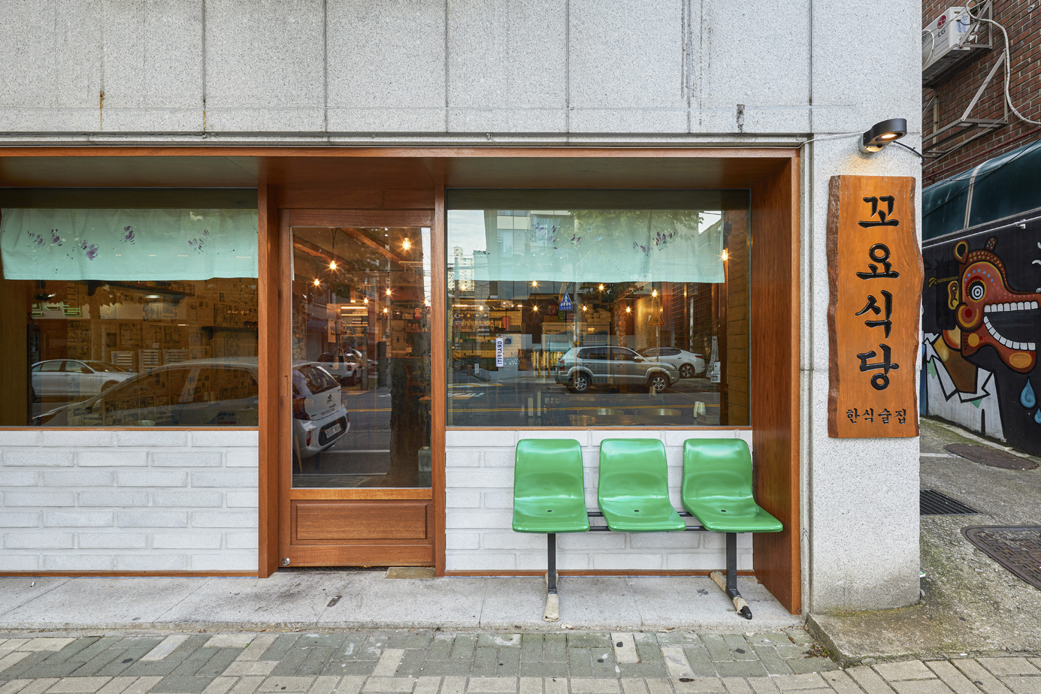 22 坪韩式料理店 复古风纯真氛围设计-2