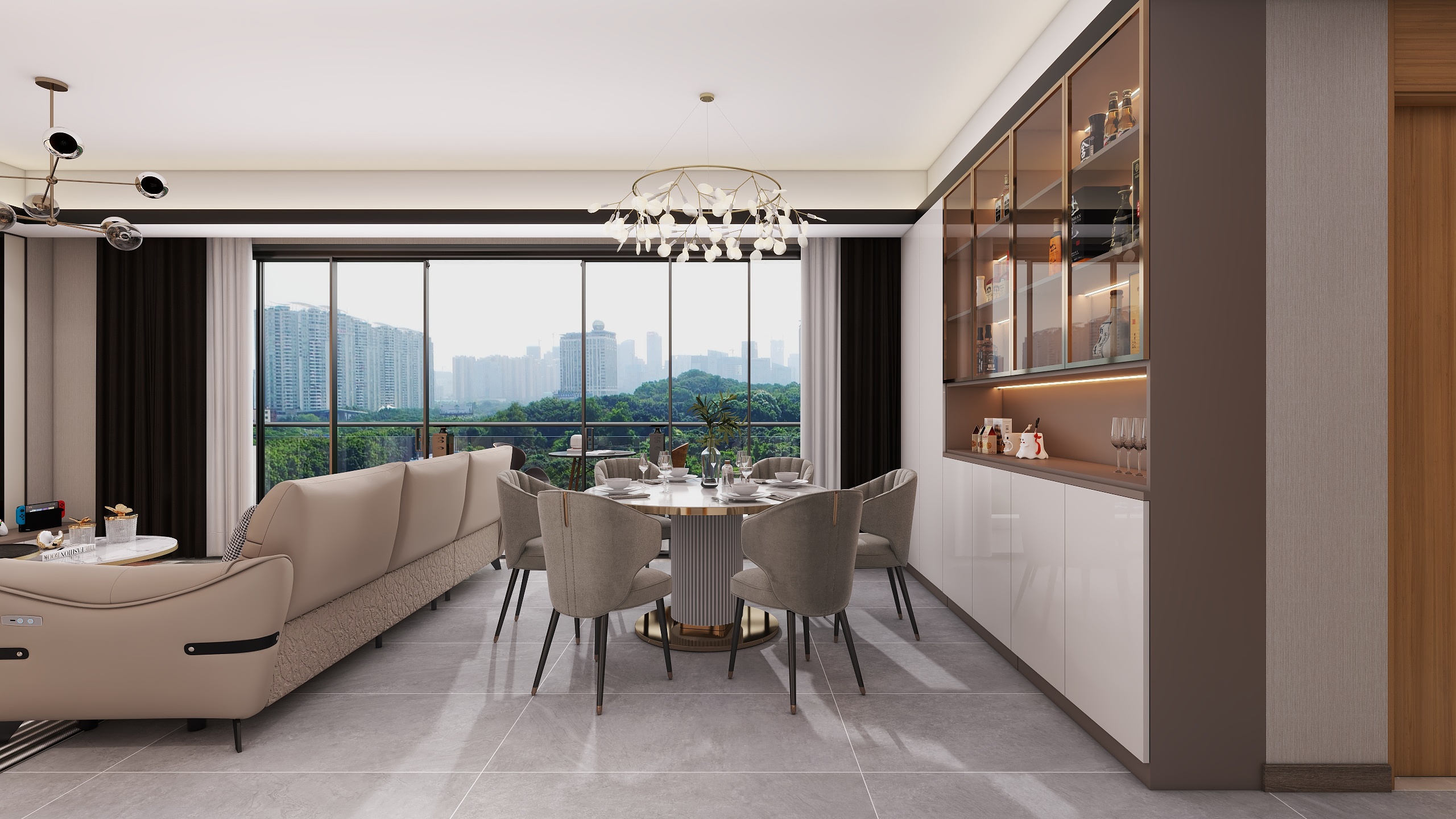 四川成都龙光天瀛（117平方现代简约四居室）-17