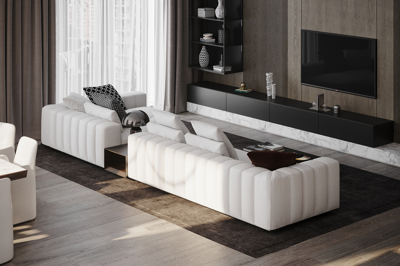 质感黑白灰空间设计  细节超多-1