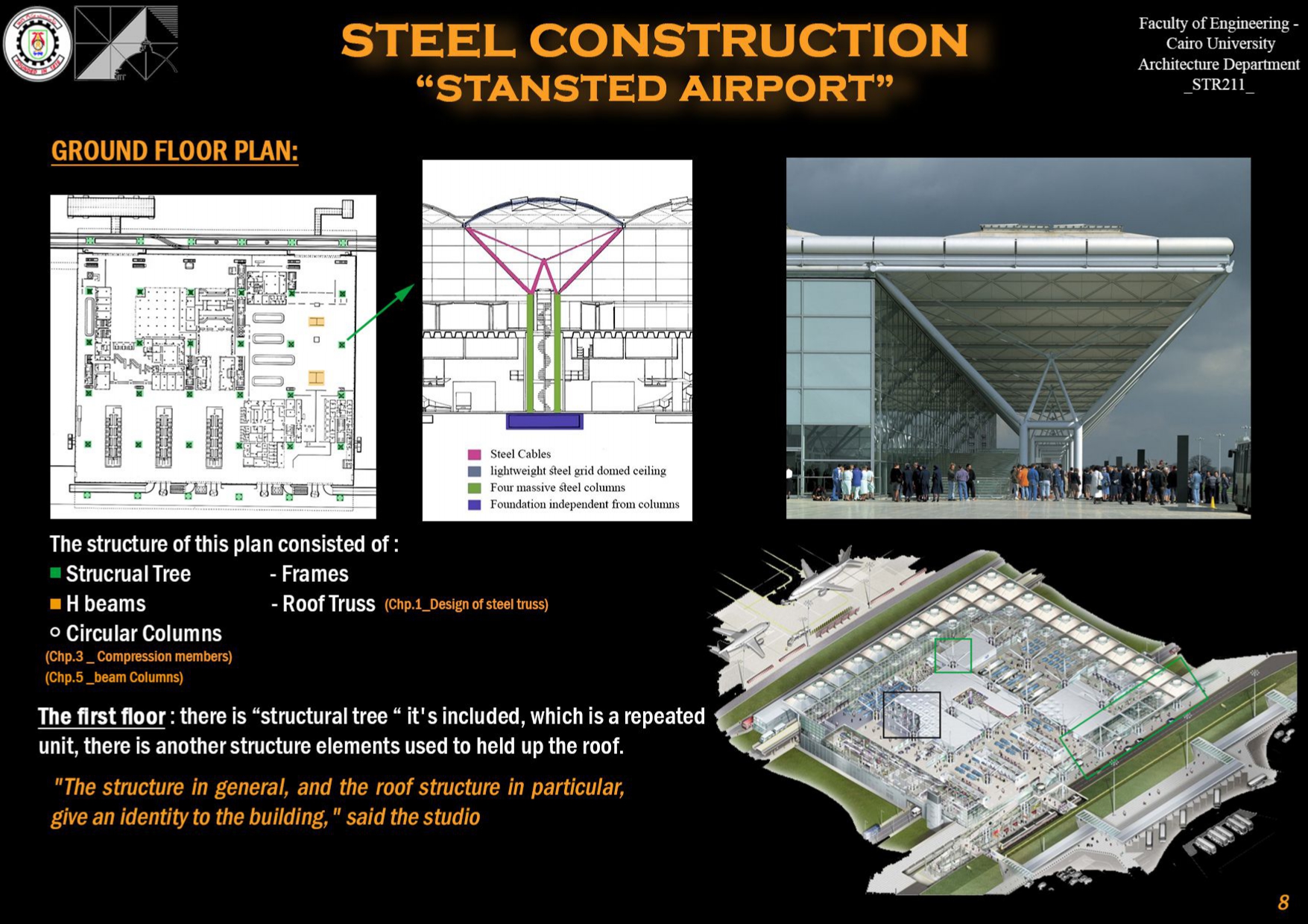 钢结构（机场）丨埃及开罗丨开罗大学工程学院建筑系-13
