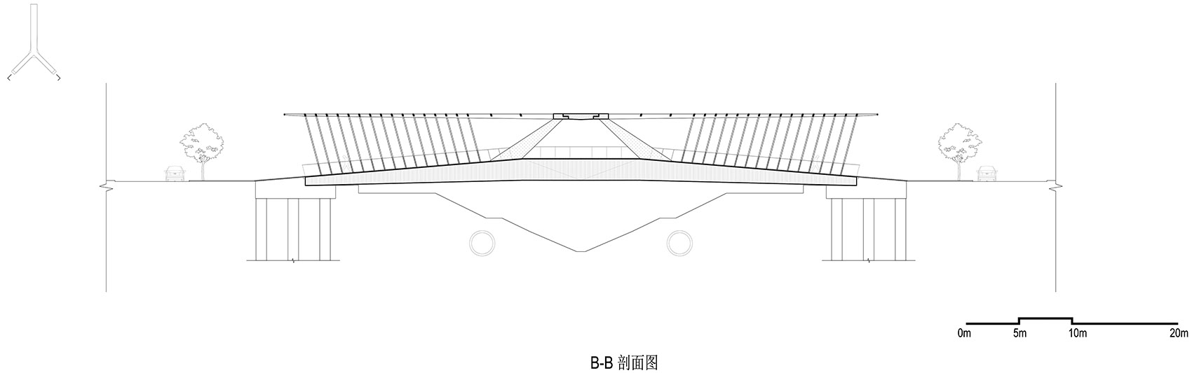 深圳坪山高级中学跨河人行桥-104