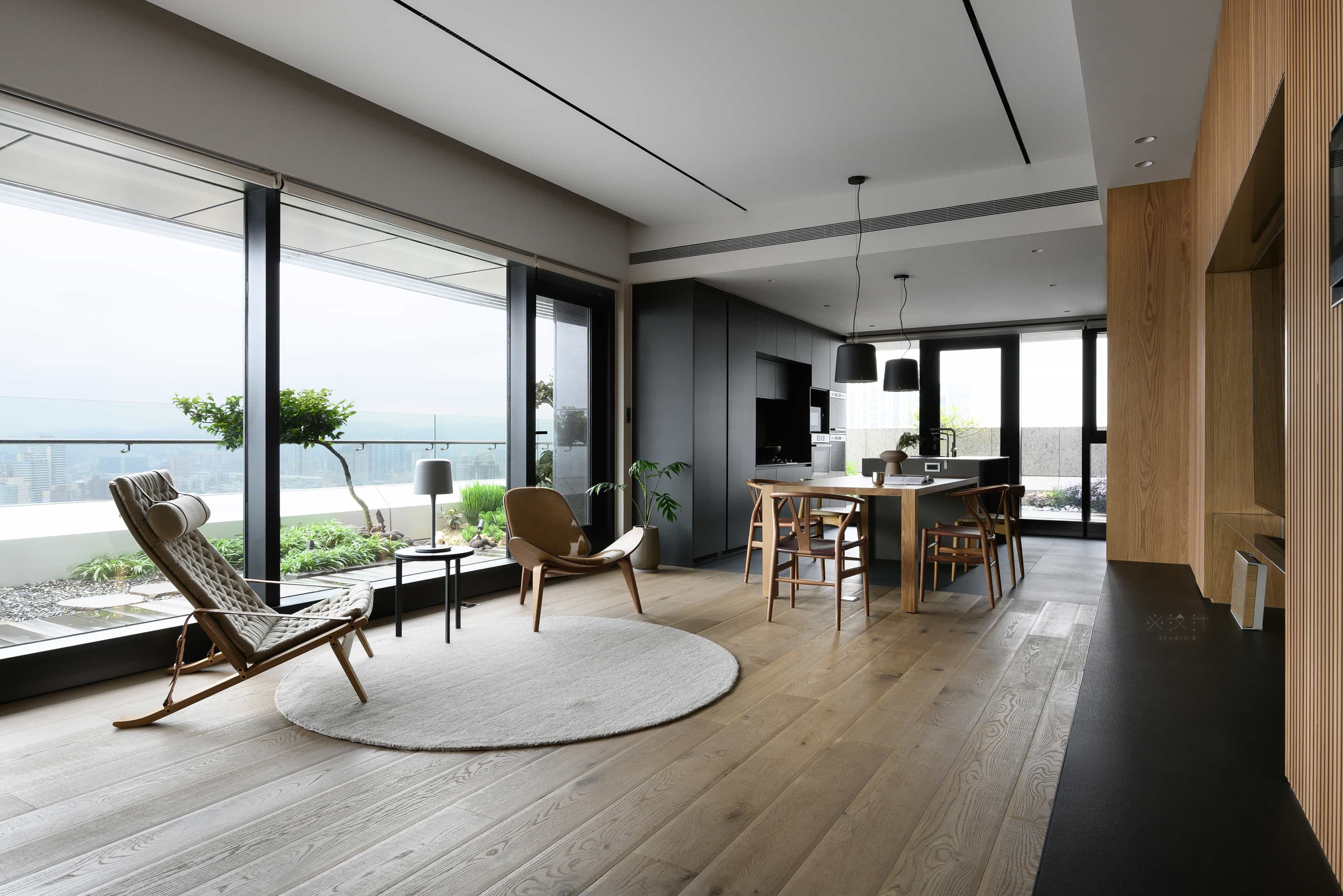 退休夫妻的观景大平层丨必设计 Studio B-43