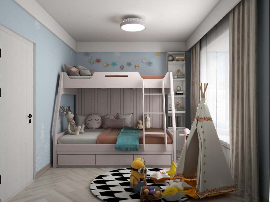 上海 90㎡现代北欧小户型 | 绿色主调,自然清新-22