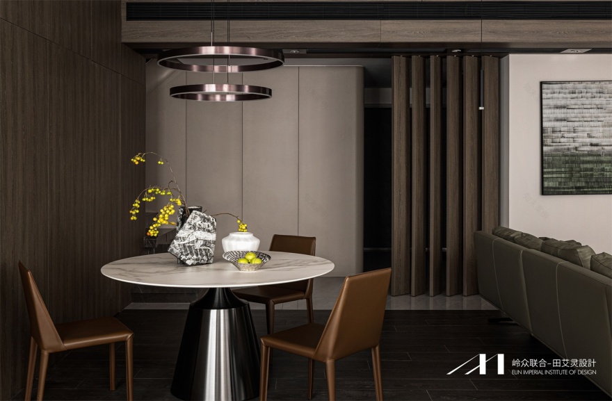 重庆金辉泊舍·琥珀棕里的三代同堂黑白配温情空间丨中国重庆丨岭众联合田艾灵设计-10