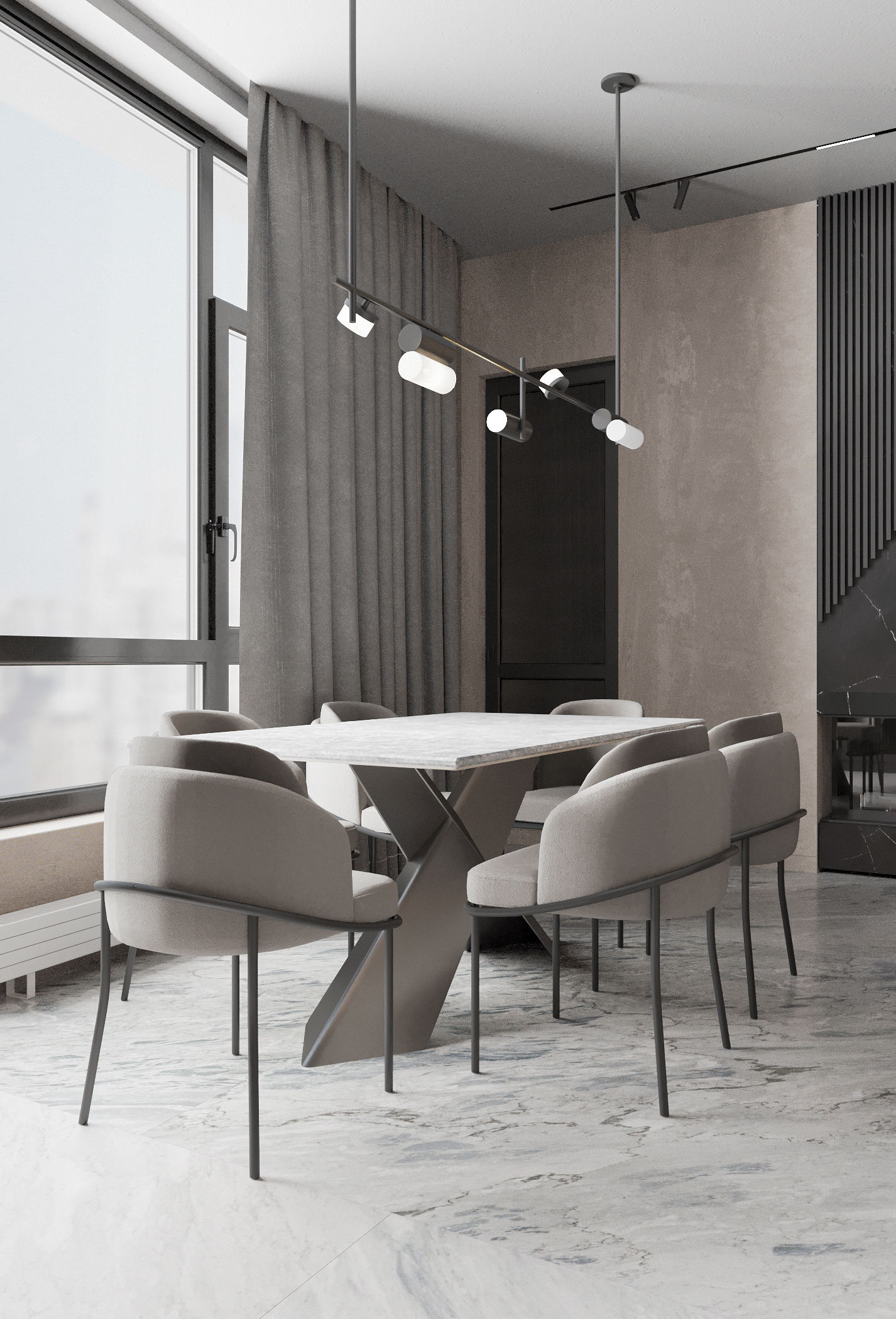 150㎡公寓设计，独特而有趣-9