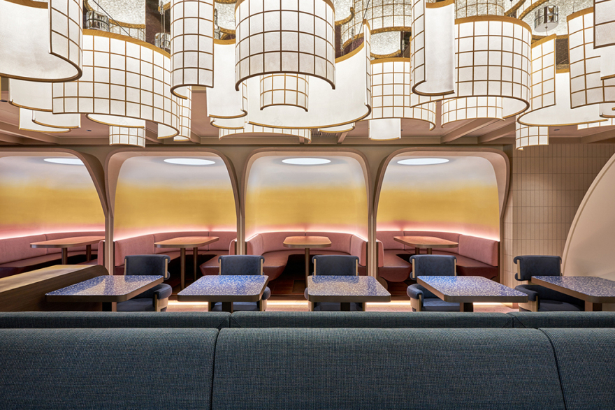 金黄色渐变新派台式料理餐厅,香港 | Designed by designeightfivetwo - 主题餐厅 - 餐厅LOGO-VI空间设计-全球餐饮研究所-7