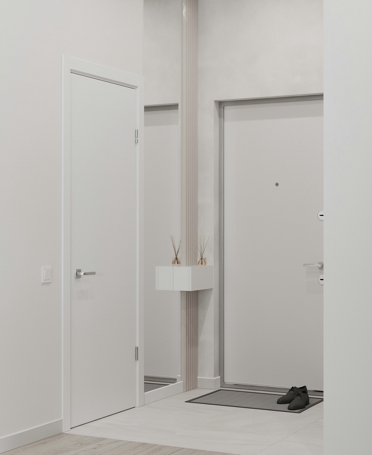 乌克兰--76㎡白色系空间设计-10