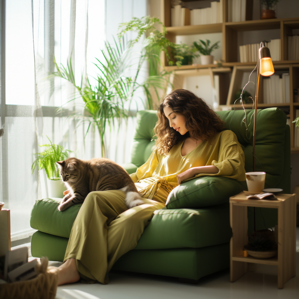 黄绿搭配空间-4