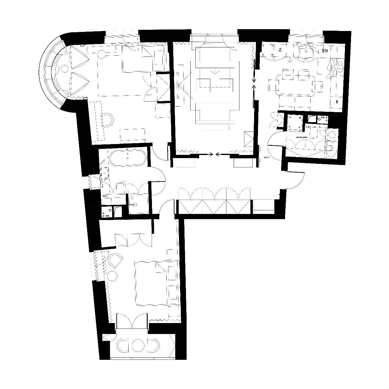 95㎡时尚舒适室内设计丨Alexander Zhuravlev-18