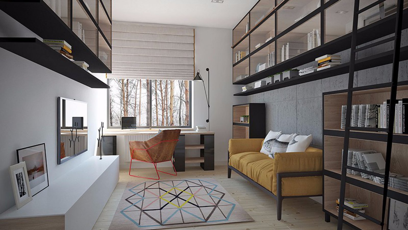 乌克兰现代北欧风亲子公寓-14