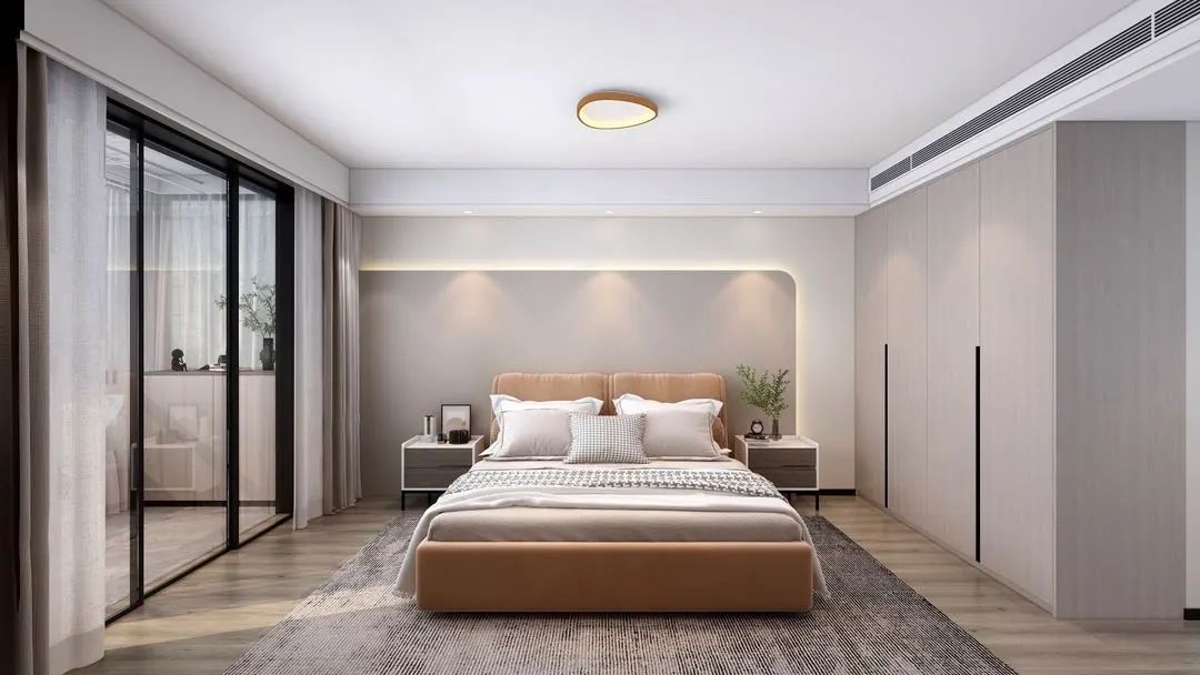 128㎡现代简约风，书房+客餐厅一体化，与时光温柔相处！-43