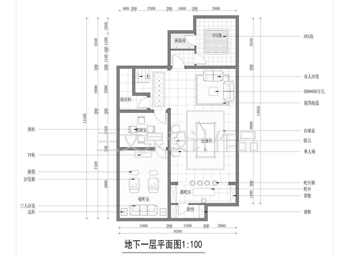 
法式欧式新中式别墅设计作品王文泉59 -9