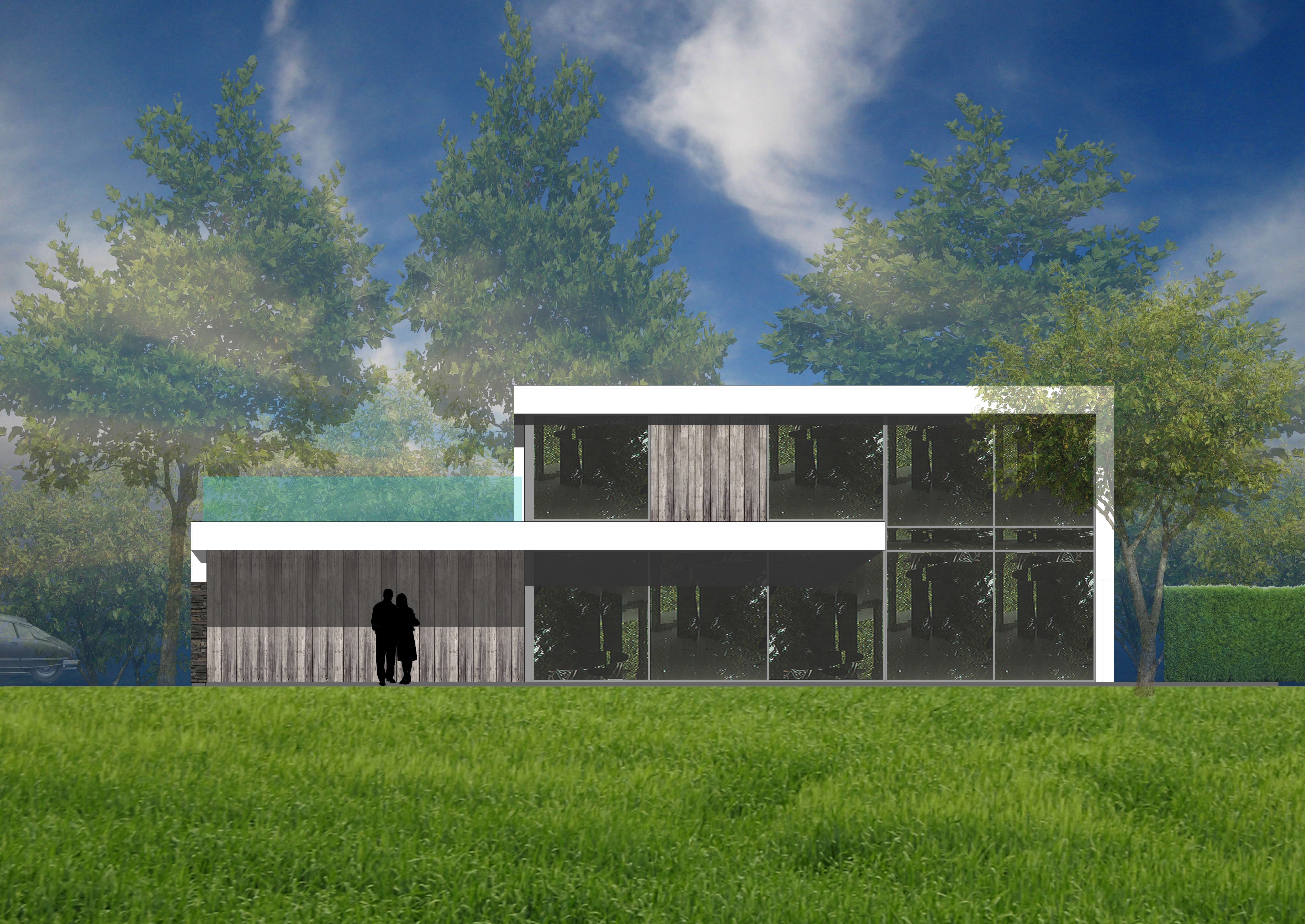 荷兰森林边缘的 N-House 别墅,极简设计与自然环境的完美融合-37