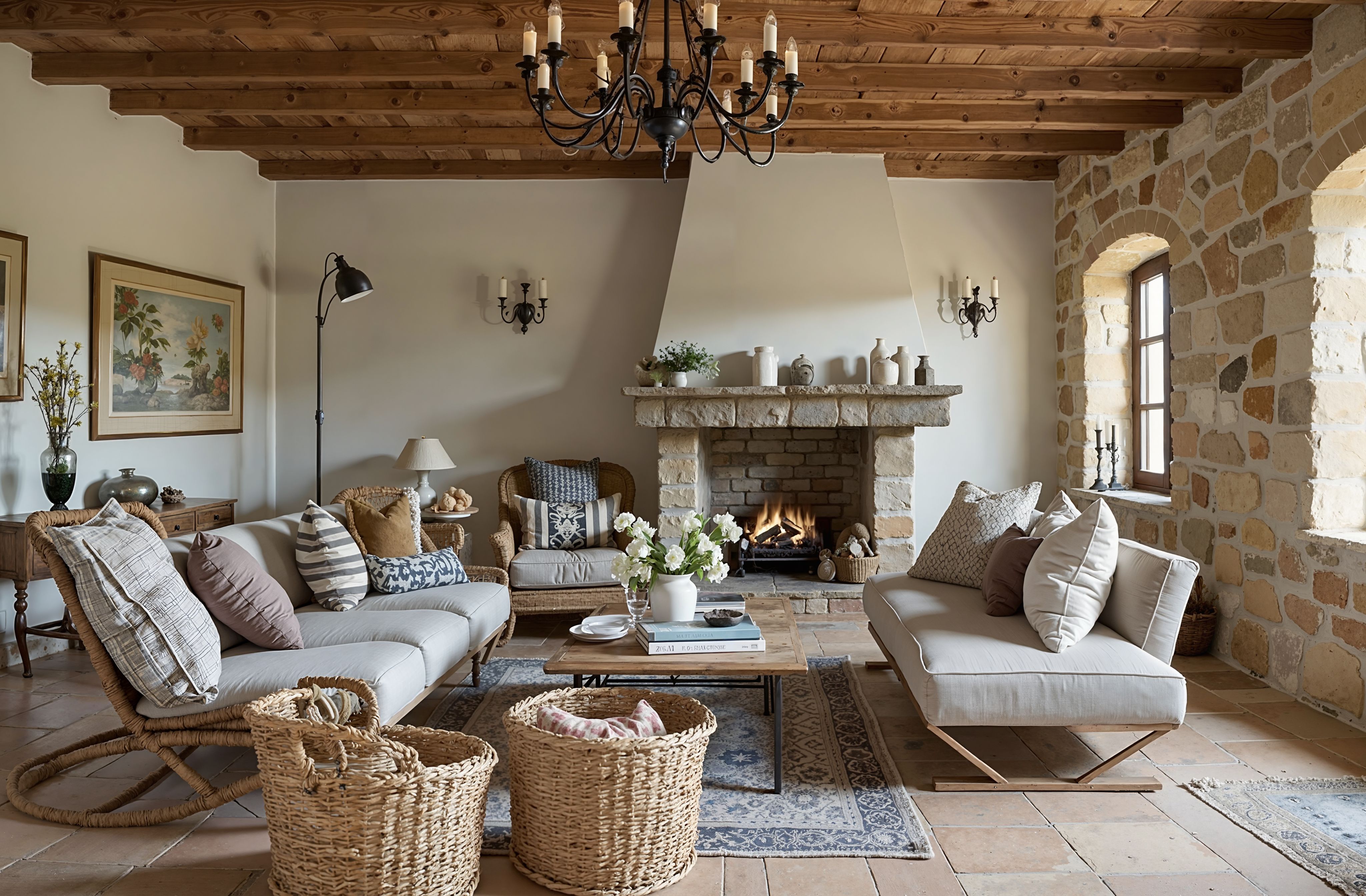 法式乡村客厅设计-21