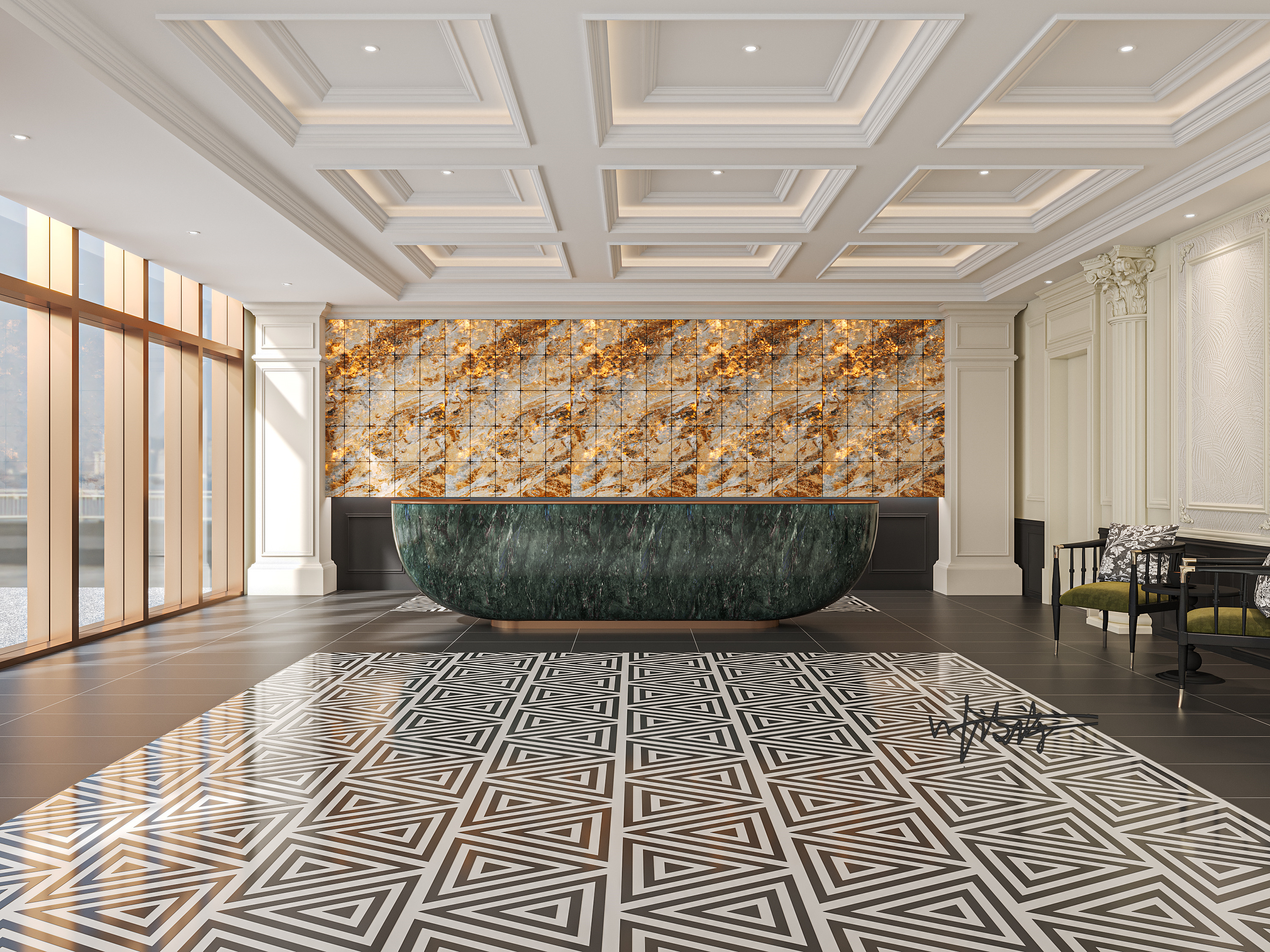 酒店设计|富丽堂皇永远是经典-0