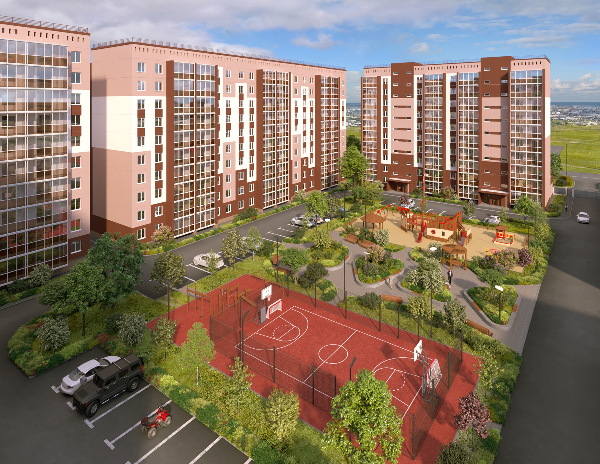 公寓楼庭院设计-7