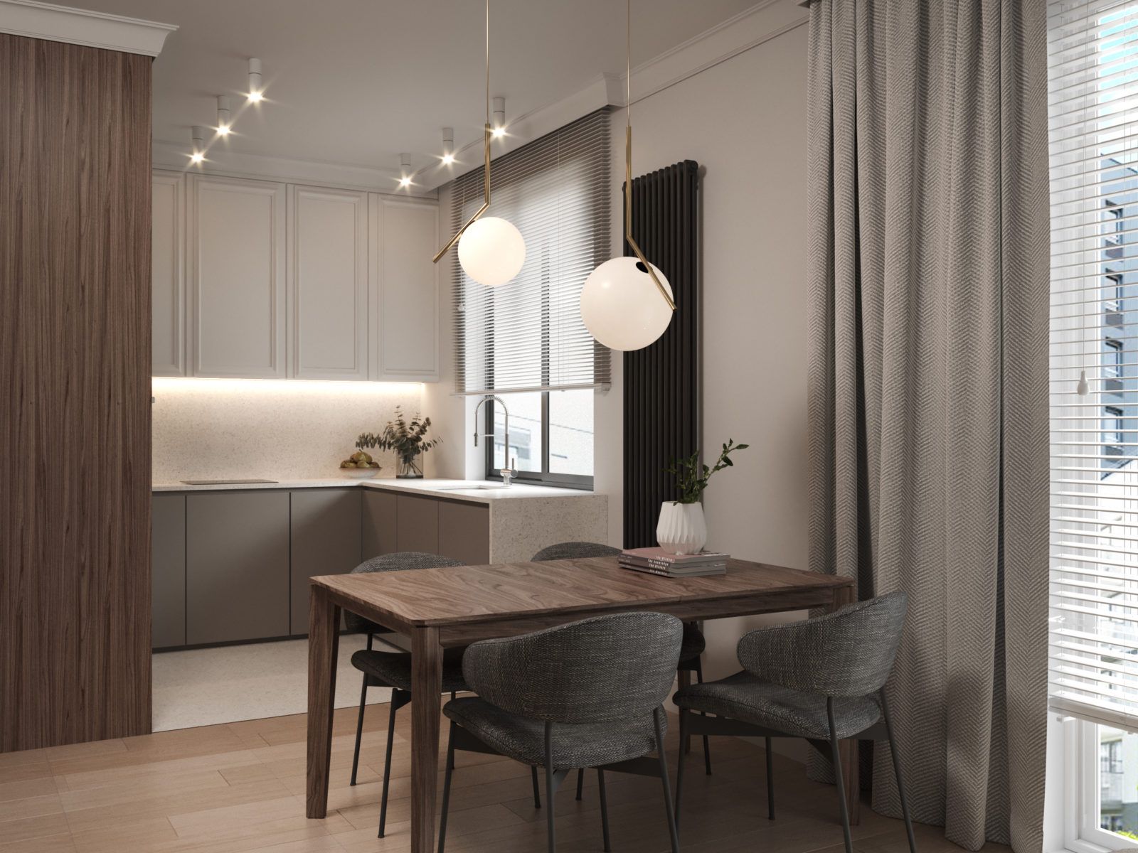 华沙带古典韵味的现代公寓室内布置丨波兰华沙丨Katarzyna Piotrowska-15