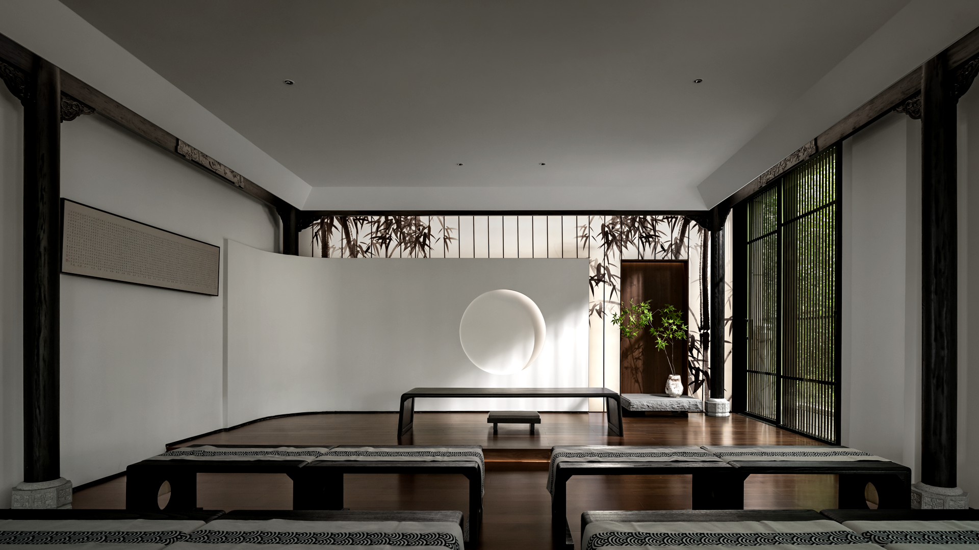 宁静深沉的东方美学私人国学会所丨吾疆设计-37