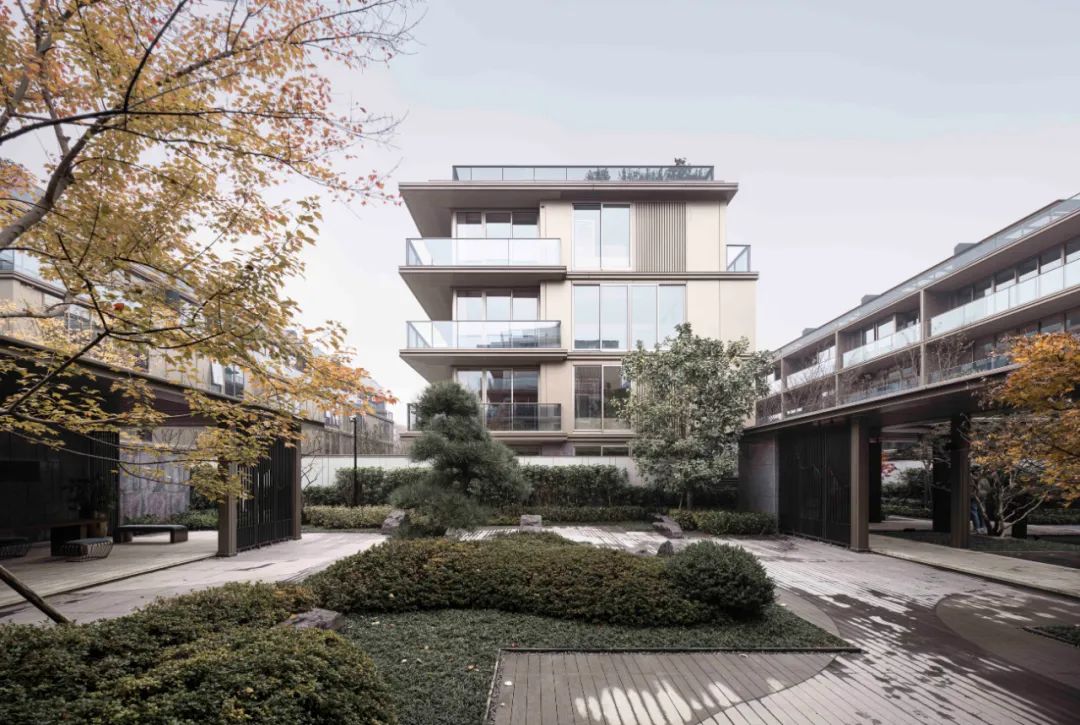 现代叠院建筑丨是然建筑摄影-9